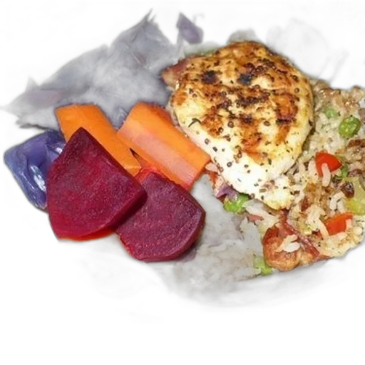 food, plate, featuring, fork transparent PNG cut-out