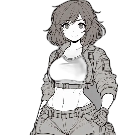 jacket, weapon, dress, staff transparent PNG cut-out