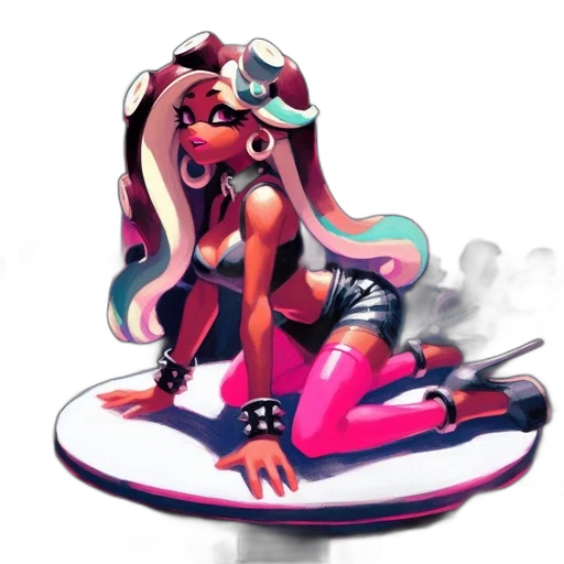 concept art, vaporwave, pixel art, watercolor transparent PNG cut-out