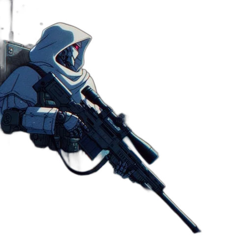 weapon, robot, staff, concept art transparent PNG cut-out