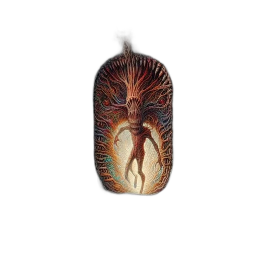 bottle, surreal, scene, features transparent PNG cut-out