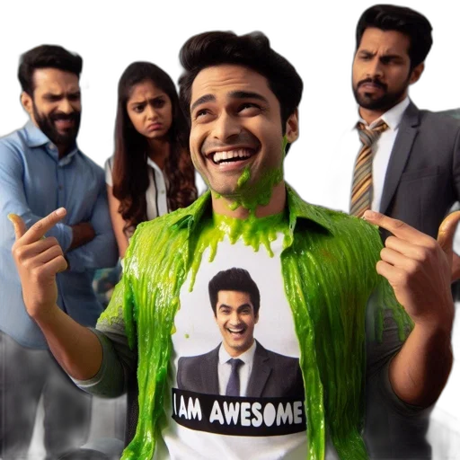office, setting, man, covered transparent PNG cut-out