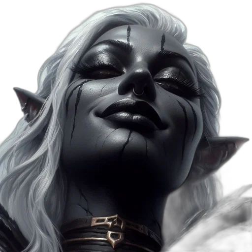 face, mask, staff, fantasy art transparent PNG cut-out