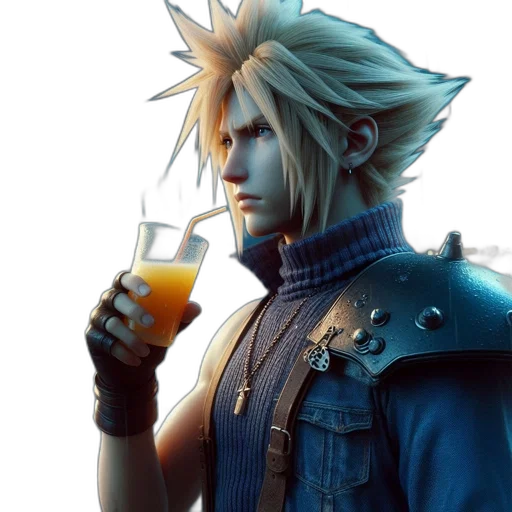 jacket, concept art, 3d render, individual transparent PNG cut-out