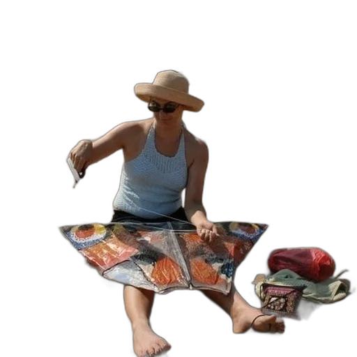 hat, dress, umbrella, shoes transparent PNG cut-out
