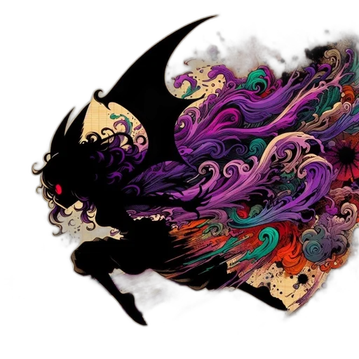 dragon, mask, crown, hair transparent PNG cut-out