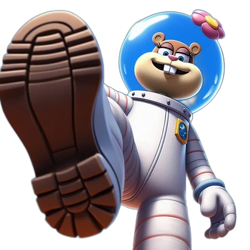 shoes, robot, staff, creature transparent PNG cut-out