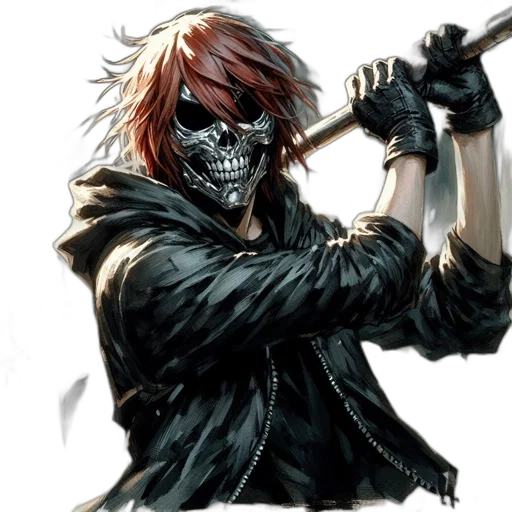 mask, weapon, comic book art, concept art transparent PNG cut-out