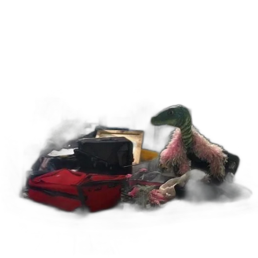 car, shoes, weapon, dragon transparent PNG cut-out