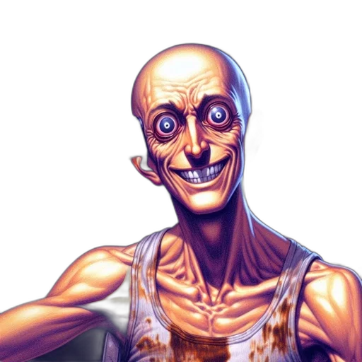 face, mask, robot, creature transparent PNG cut-out