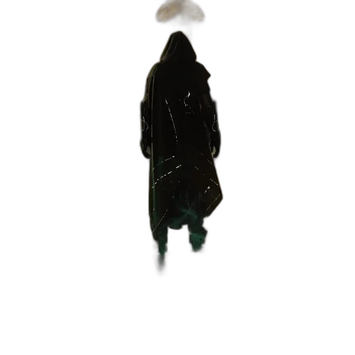 jacket, hat, umbrella, staff transparent PNG cut-out