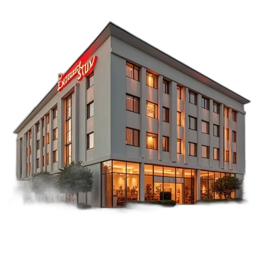 building, extended, stay, america transparent PNG cut-out