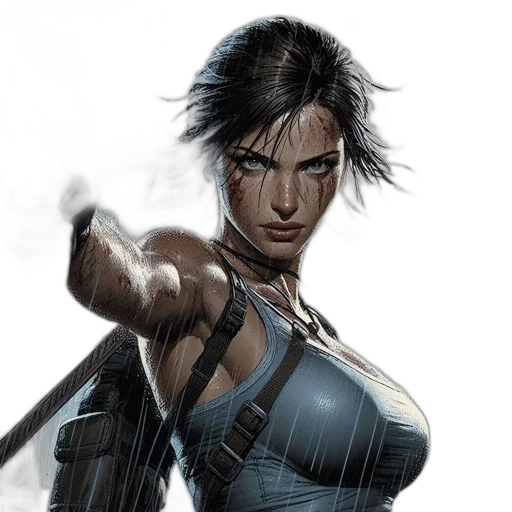 comic book art, concept art, cyberpunk, rainy transparent PNG cut-out