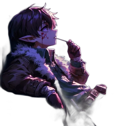 staff, jacket, weapon, mask transparent PNG cut-out