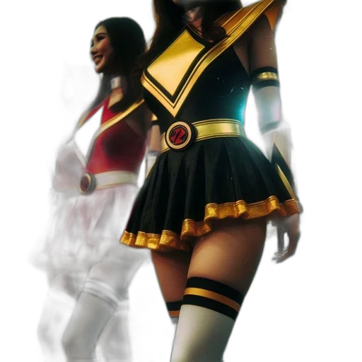 staff, dress, concept art, 3d render transparent PNG cut-out