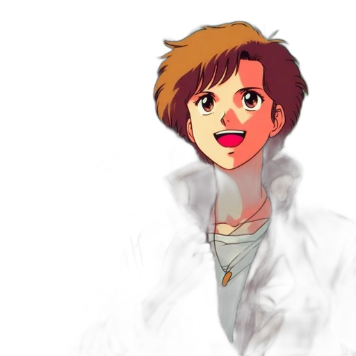face, anime, concept art, cartoon transparent PNG cut-out
