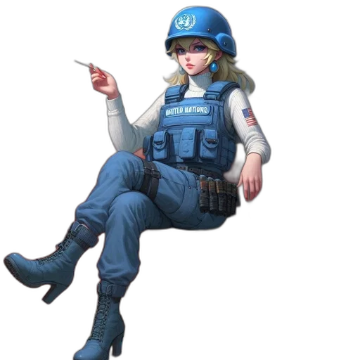 staff, weapon, jacket, robot transparent PNG cut-out