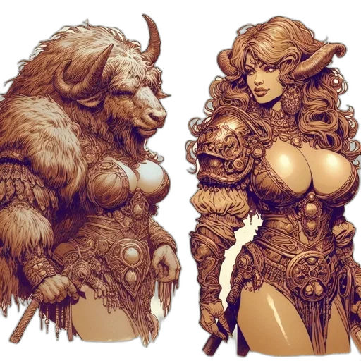 fantasy art, concept art, comic book art, pixel art transparent PNG cut-out