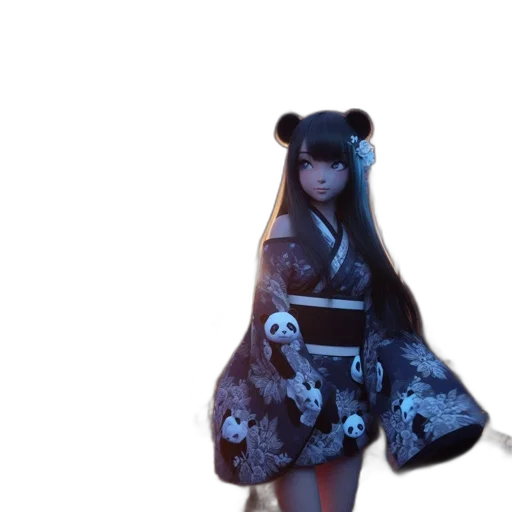 dress, 3d render, concept art, anime transparent PNG cut-out