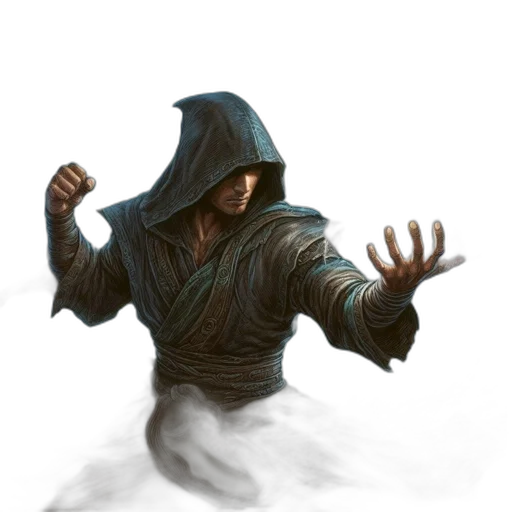staff, mask, jacket, creature transparent PNG cut-out