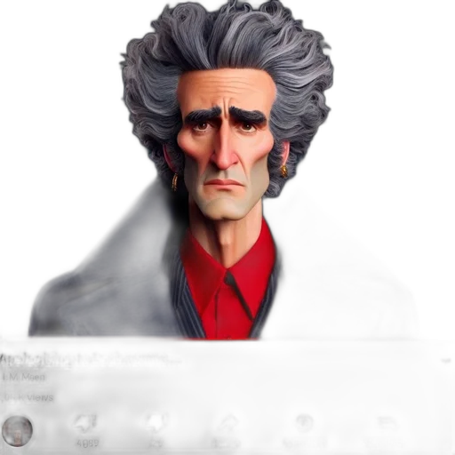face, robot, jacket, staff transparent PNG cut-out