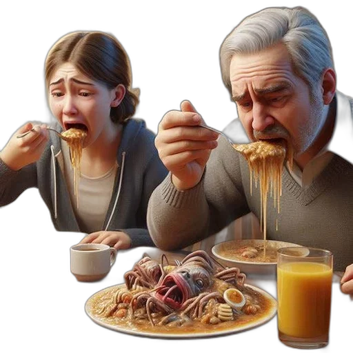 food, photorealistic, concept art, 3d render transparent PNG cut-out