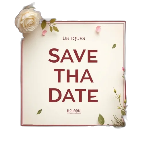 save, date, announcement, template transparent PNG cut-out