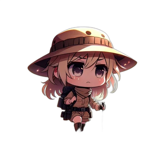 hat, staff, creature, weapon transparent PNG cut-out