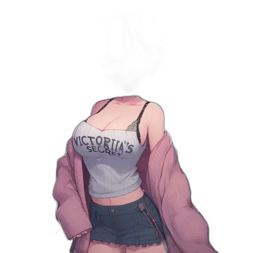 jacket, dress, creature, face transparent PNG cut-out