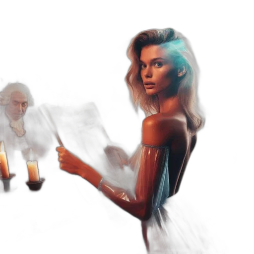 hair, concept art, fantasy art, photorealistic transparent PNG cut-out