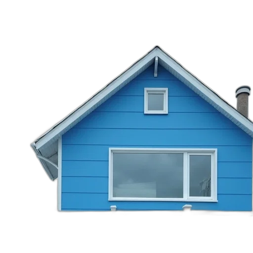 building, 3d render, photorealistic, blue transparent PNG cut-out