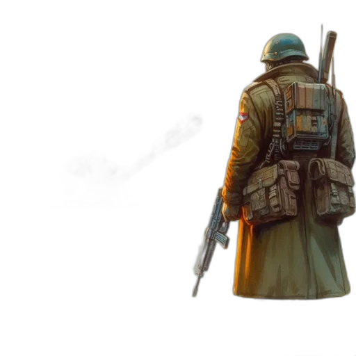 weapon, jacket, sword, staff transparent PNG cut-out