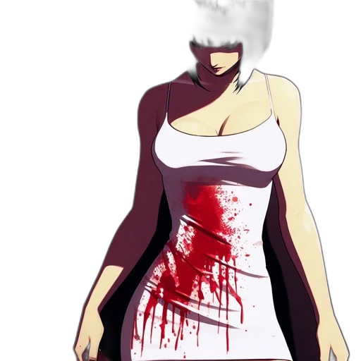 dress, weapon, staff, anime transparent PNG cut-out