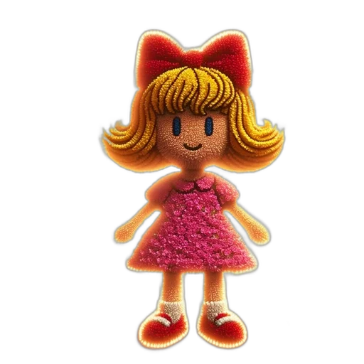 dress, 3d render, cartoon, animated transparent PNG cut-out