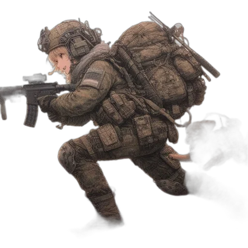 weapon, jacket, creature, animal transparent PNG cut-out