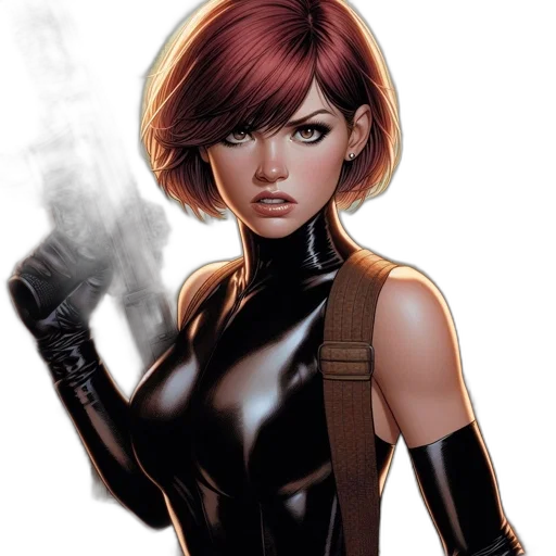 comic book art, concept art, fantasy art, photorealistic transparent PNG cut-out