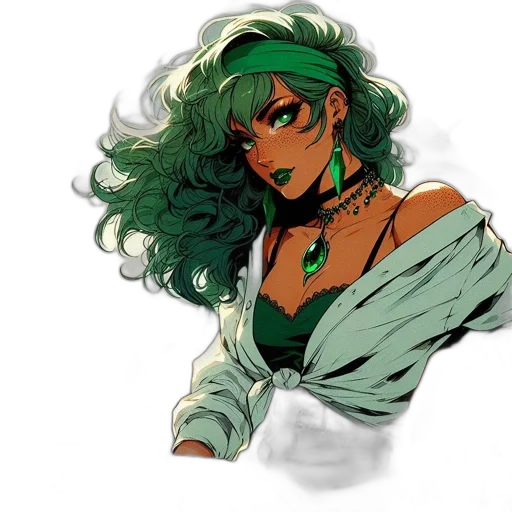 comic book art, fantasy art, concept art, anime transparent PNG cut-out