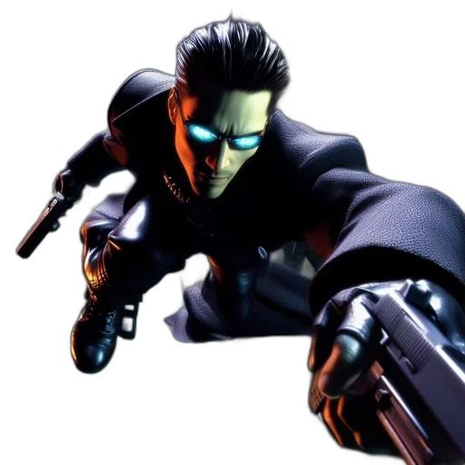 comic book art, concept art, 3d render, cyberpunk transparent PNG cut-out