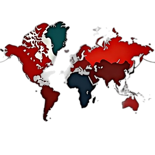 staff, 3d render, red, map transparent PNG cut-out