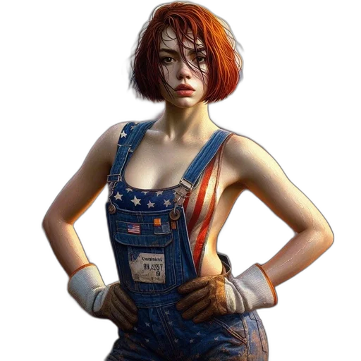 dress, robot, jacket, face transparent PNG cut-out