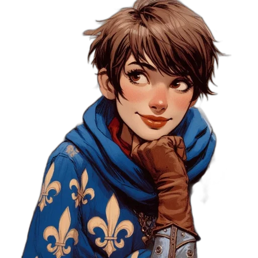 face, jacket, fantasy art, concept art transparent PNG cut-out