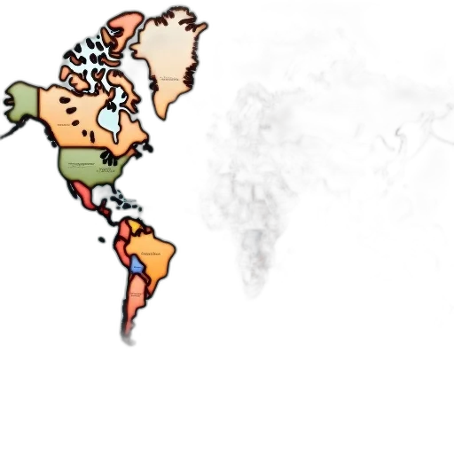 earth tones, detailed, world, map transparent PNG cut-out