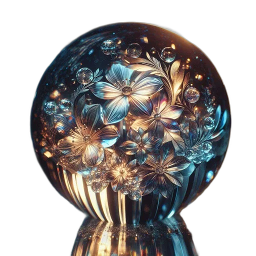 crown, bottle, jewelry, flower transparent PNG cut-out