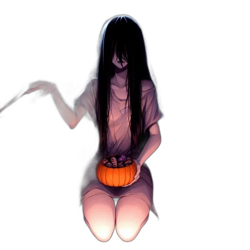 mask, creature, hair, dress transparent PNG cut-out