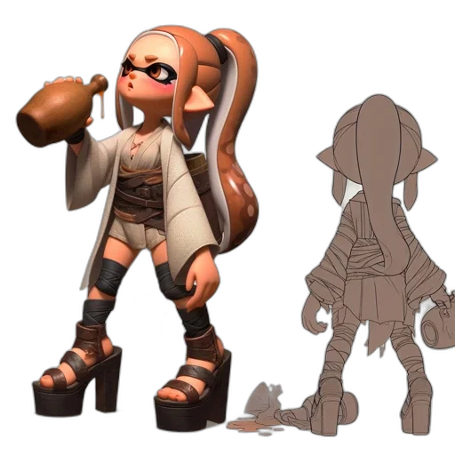 weapon, staff, concept art, 3d render transparent PNG cut-out