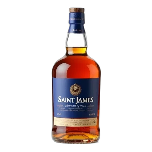 bottle, saint, james, rum transparent PNG cut-out