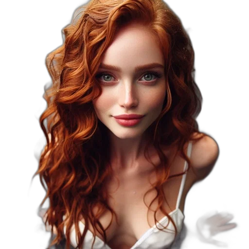 face, dress, hair, jewelry transparent PNG cut-out