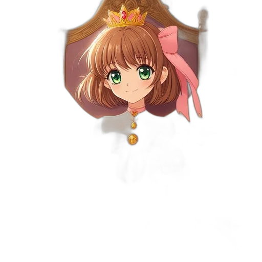 crown, staff, creature, jewelry transparent PNG cut-out