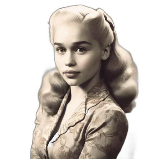 hair, crown, face, jacket transparent PNG cut-out