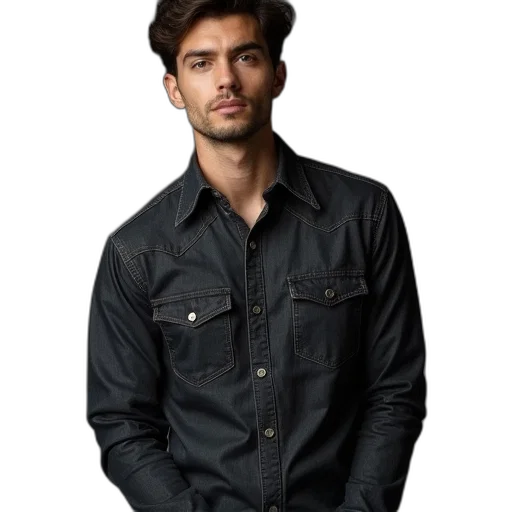 jacket, face, staff, hat transparent PNG cut-out